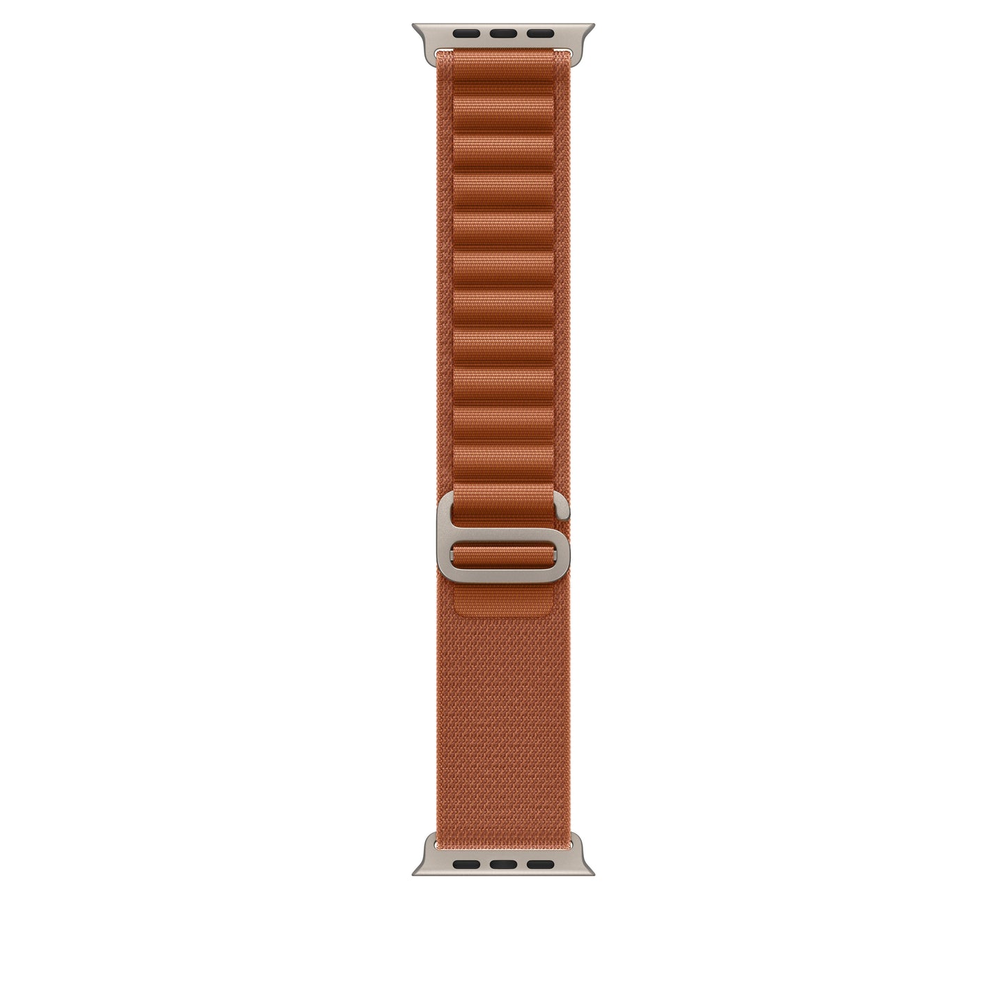 Řemínek pro Apple Watch 44/45/46/49 mm Apple terakotový Alpský tah - malý - provedení z přírodního titanu - iSTYLE CZ