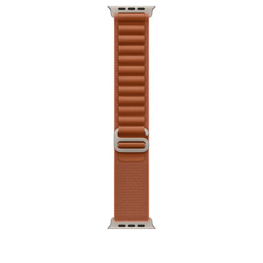 Řemínek pro Apple Watch 44/45/46/49 mm Apple terakotový Alpský tah - malý - provedení z přírodního titanu - iSTYLE CZ