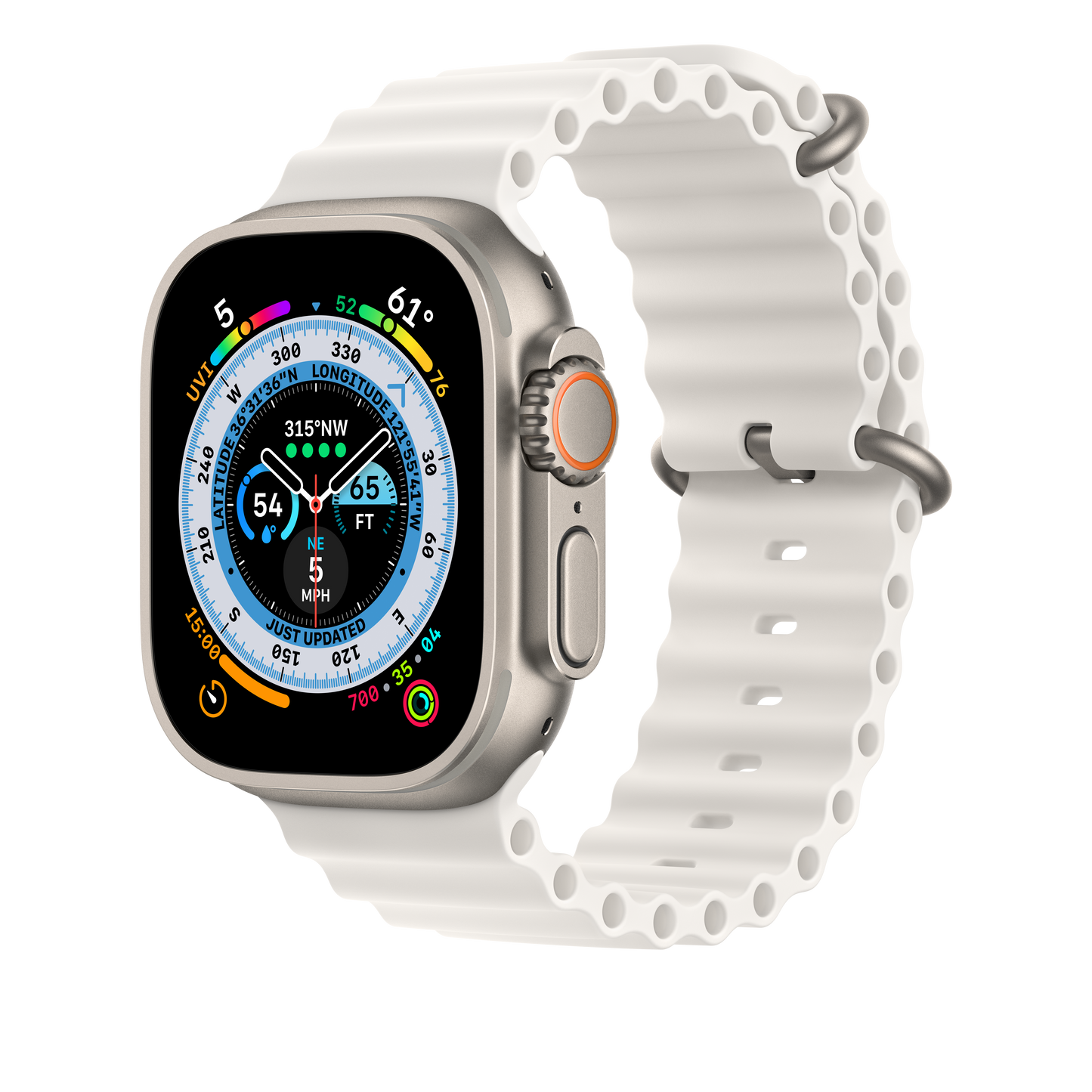 Apple 49mm bílé prodloužení Oceánského řemínku - iSTYLE CZ