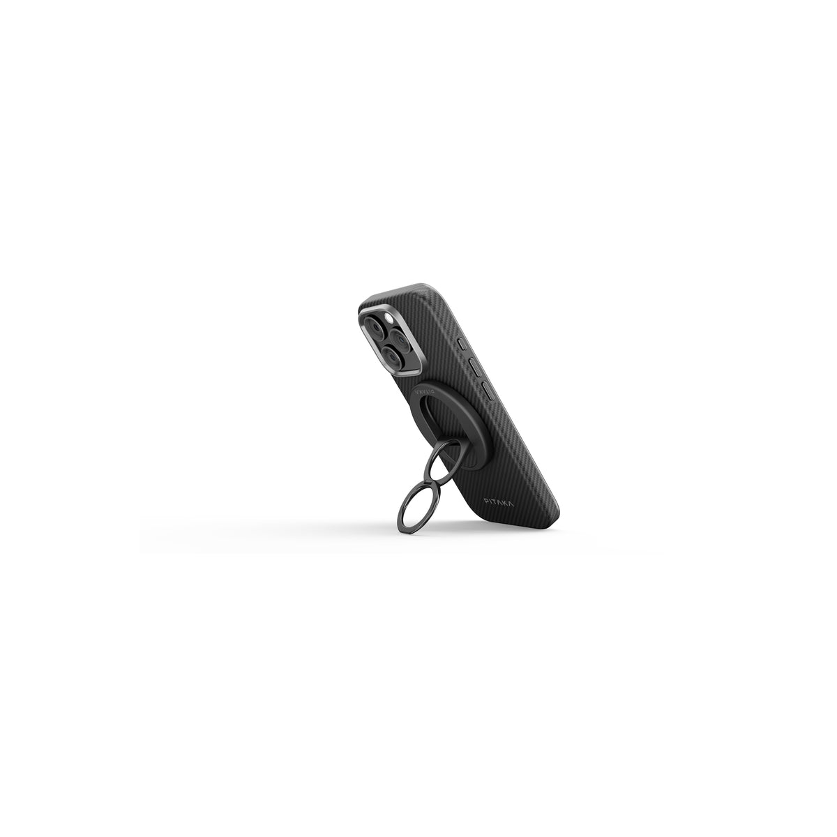 Stojánek s gripem pro iPhone Pitaka MagEZ Grip 3 - černý