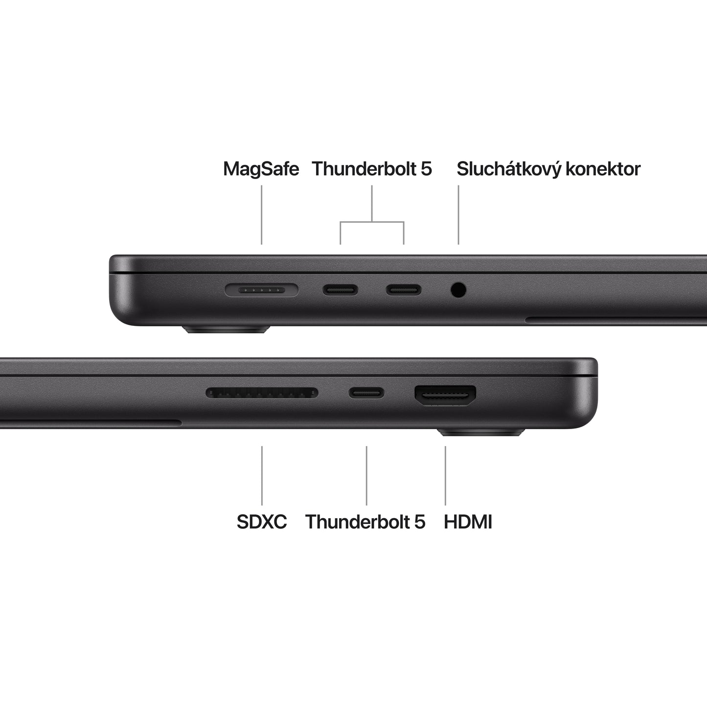 MacBook Pro 16,2", Apple M4 Pro 14jádrové CPU, 20jádrové GPU, 24GB, 512GB SSD, CZ - vesmírně černý