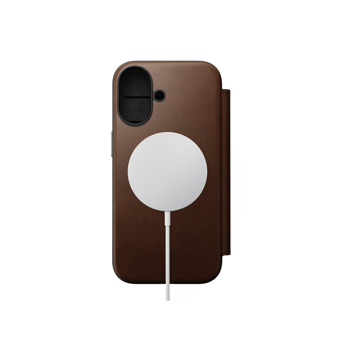 Kryt pro iPhone 17 Nomad Modern Leather Folio - hnědý - iSTYLE CZ