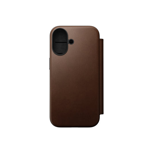 Kryt pro iPhone 17 Nomad Modern Leather Folio - hnědý - iSTYLE CZ