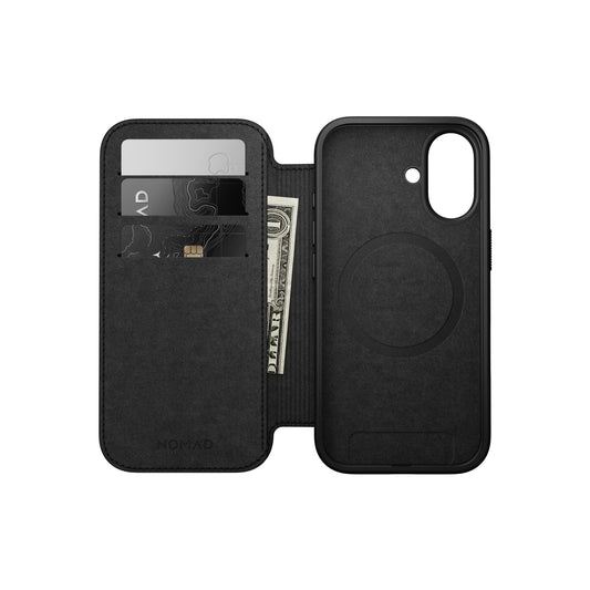 Kryt pro iPhone 17 Nomad Modern Leather Folio - černý - iSTYLE CZ