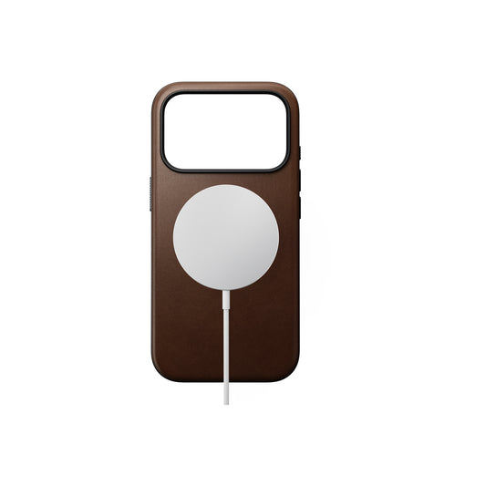 Kryt pro iPhone 17 Pro Nomad Modern Leather Case - hnědý - iSTYLE CZ