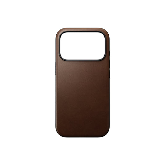 Kryt pro iPhone 17 Pro Nomad Modern Leather Case - hnědý - iSTYLE CZ