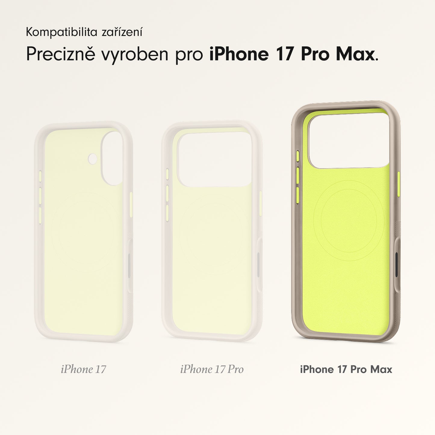 Odolný kryt pro iPhone 17 Pro Max Beats s MagSafe a ovladačem fotoaparátu - alpsky šedý - iSTYLE CZ
