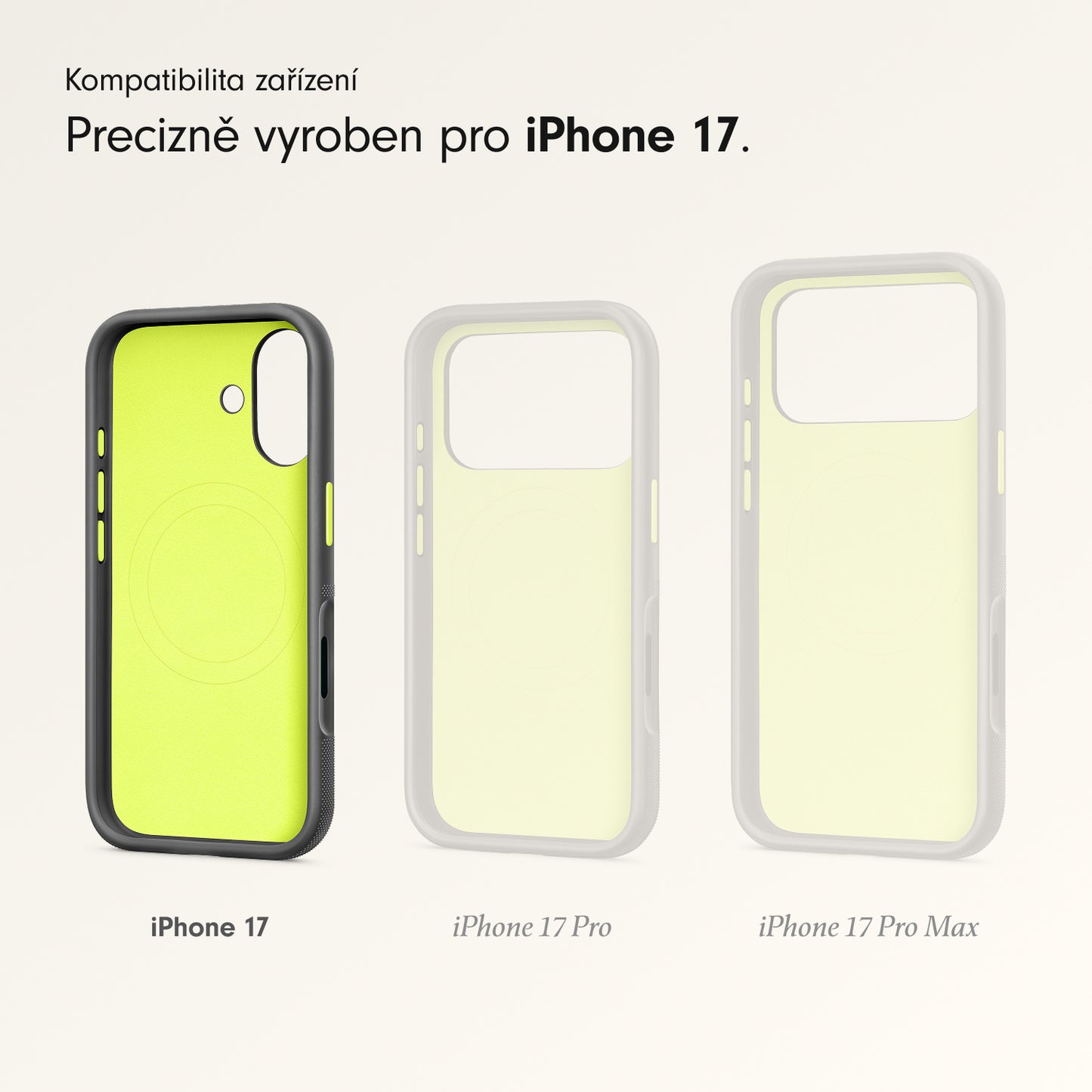 Odolný kryt pro iPhone 17 Beats s MagSafe a ovladačem fotoaparátu - everest černý - iSTYLE CZ