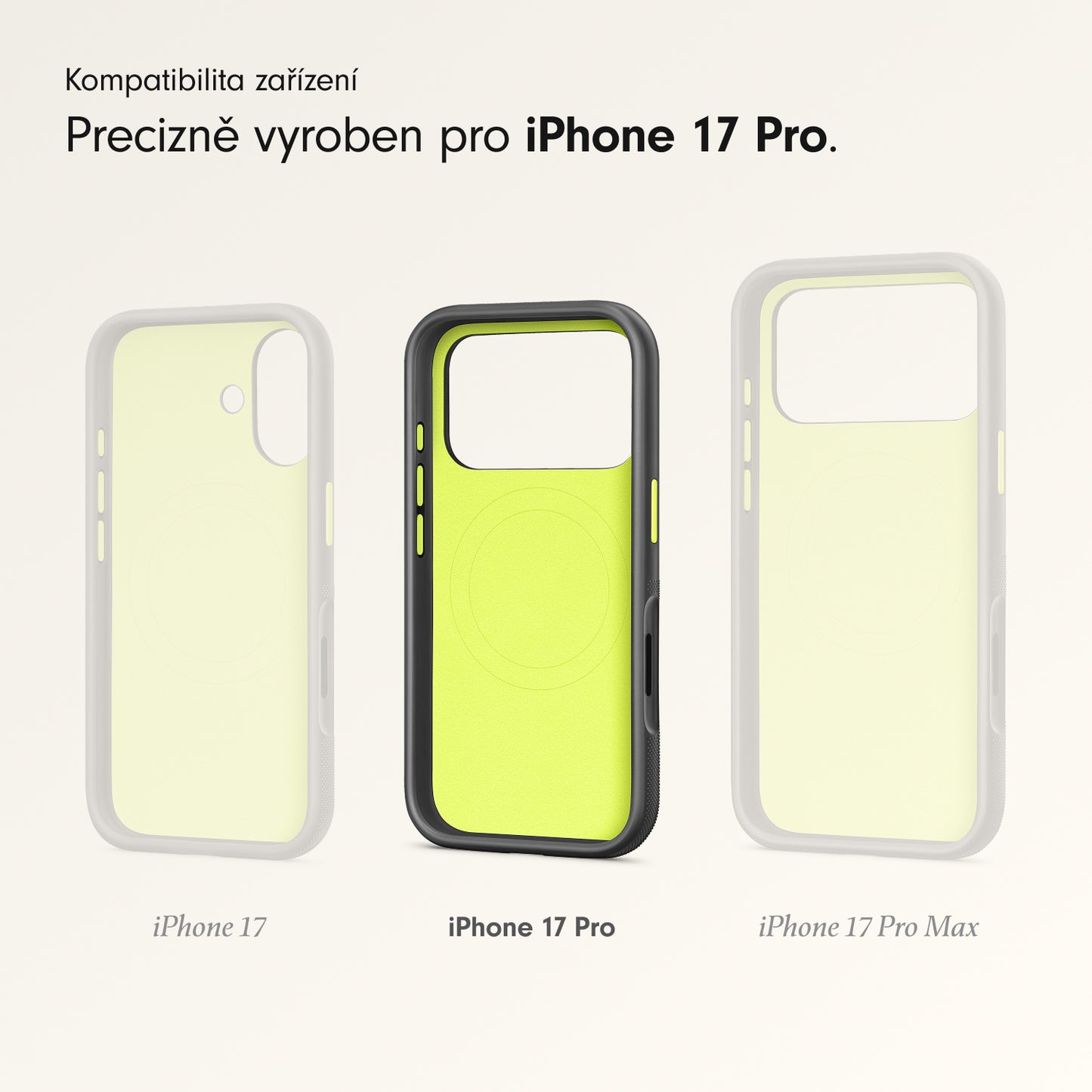 Odolný kryt pro iPhone 17 Beats Pro s MagSafe a ovladačem fotoaparátu - everest černý - iSTYLE CZ