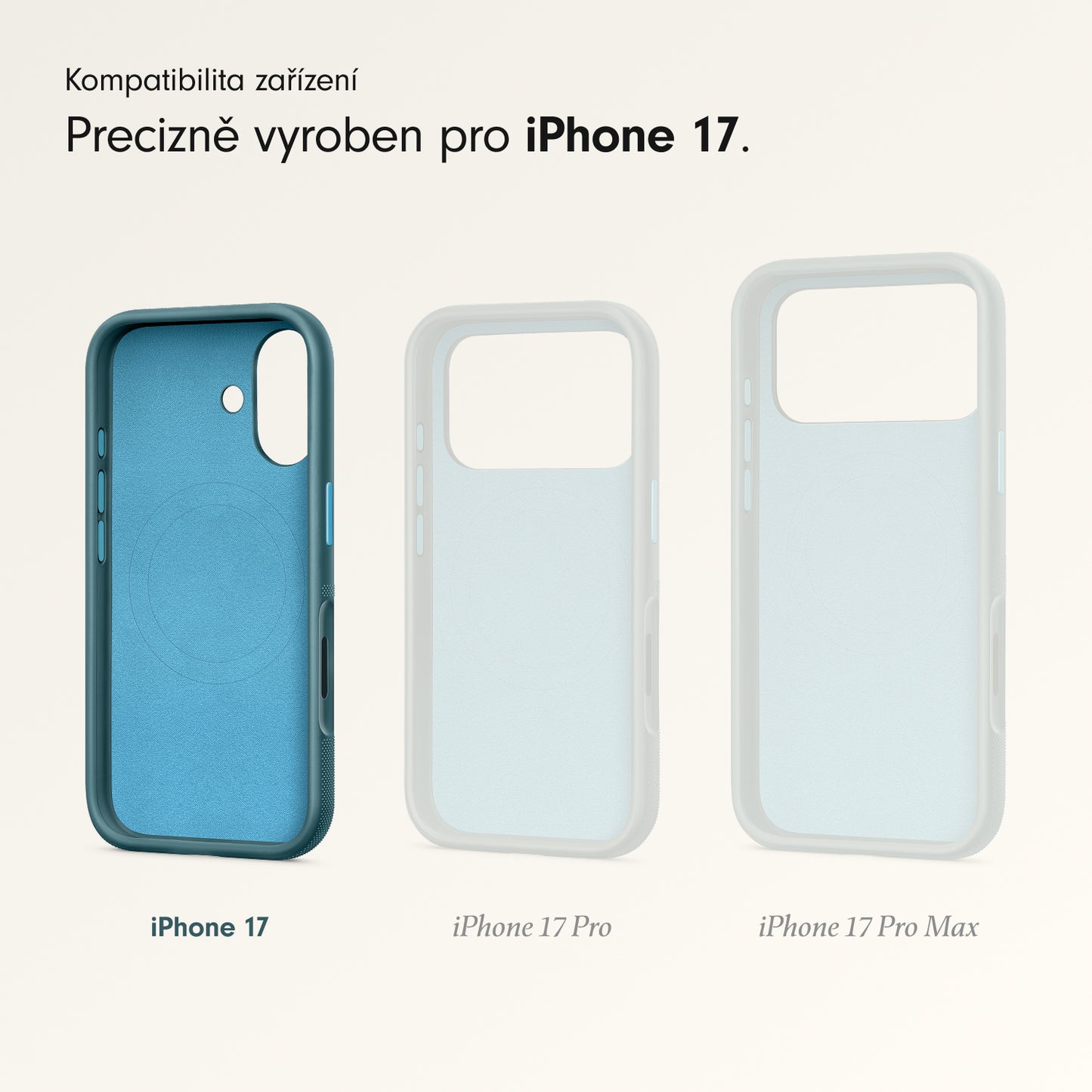 Odolný kryt pro iPhone 17 Beats s MagSafe a ovladačem fotoaparátu - rocky modrý - iSTYLE CZ