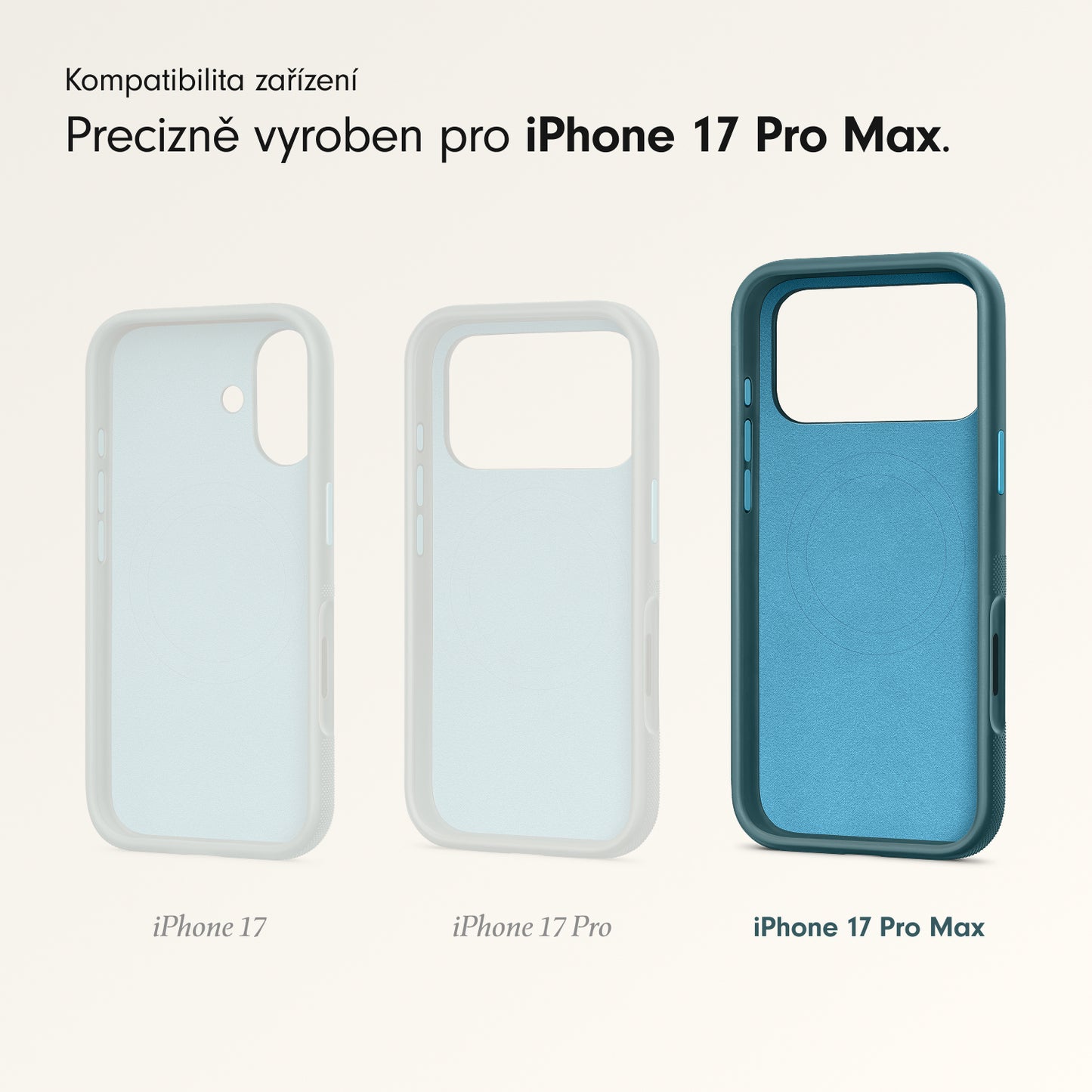 Odolný kryt pro iPhone 17 Pro Max Beats s MagSafe a ovladačem fotoaparátu - rocky modrý - iSTYLE CZ