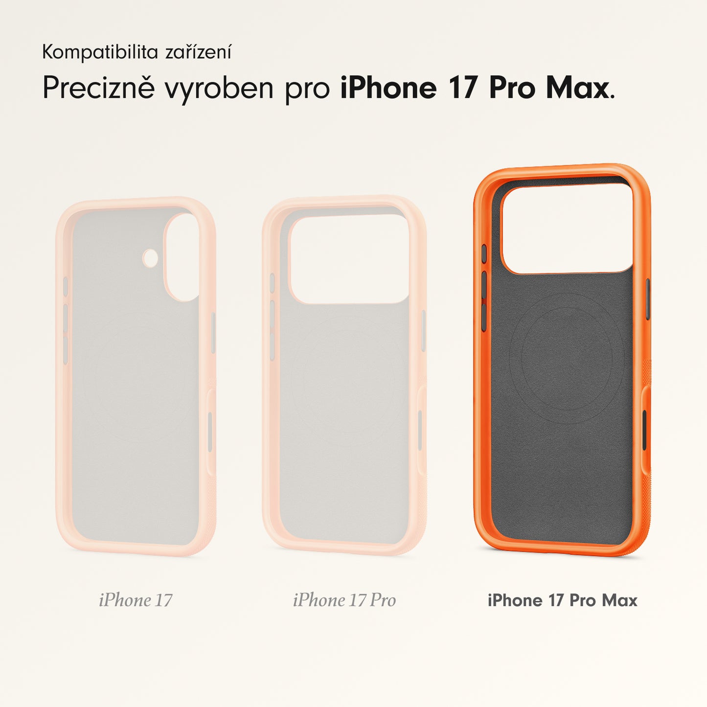 Odolný kryt iPhone 17 Pro Max Beats s MagSafe a ovladačem fotoaparátu - sierra oranžový - iSTYLE CZ