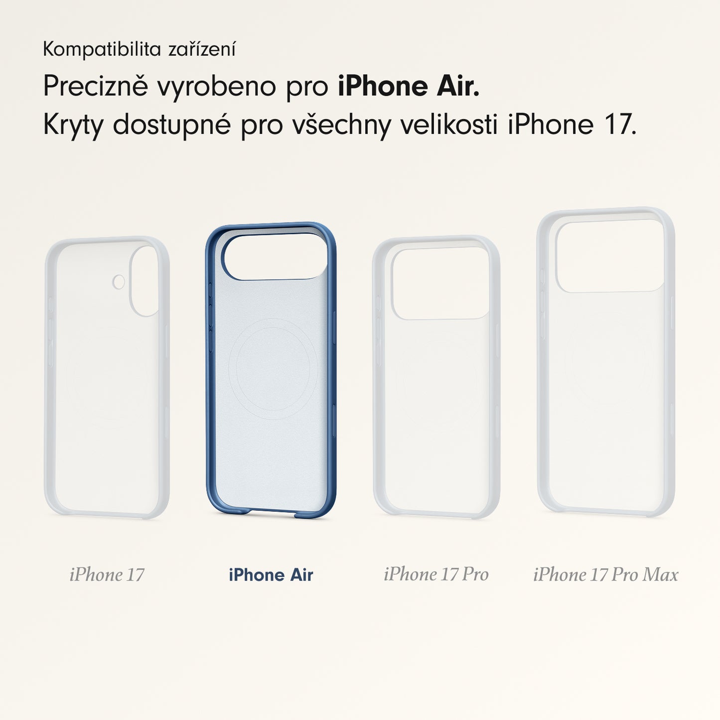 Kryt pro iPhone Air Beats s MagSafe a ovladačem fotoaparátu - hlubinně modrý - iSTYLE CZ