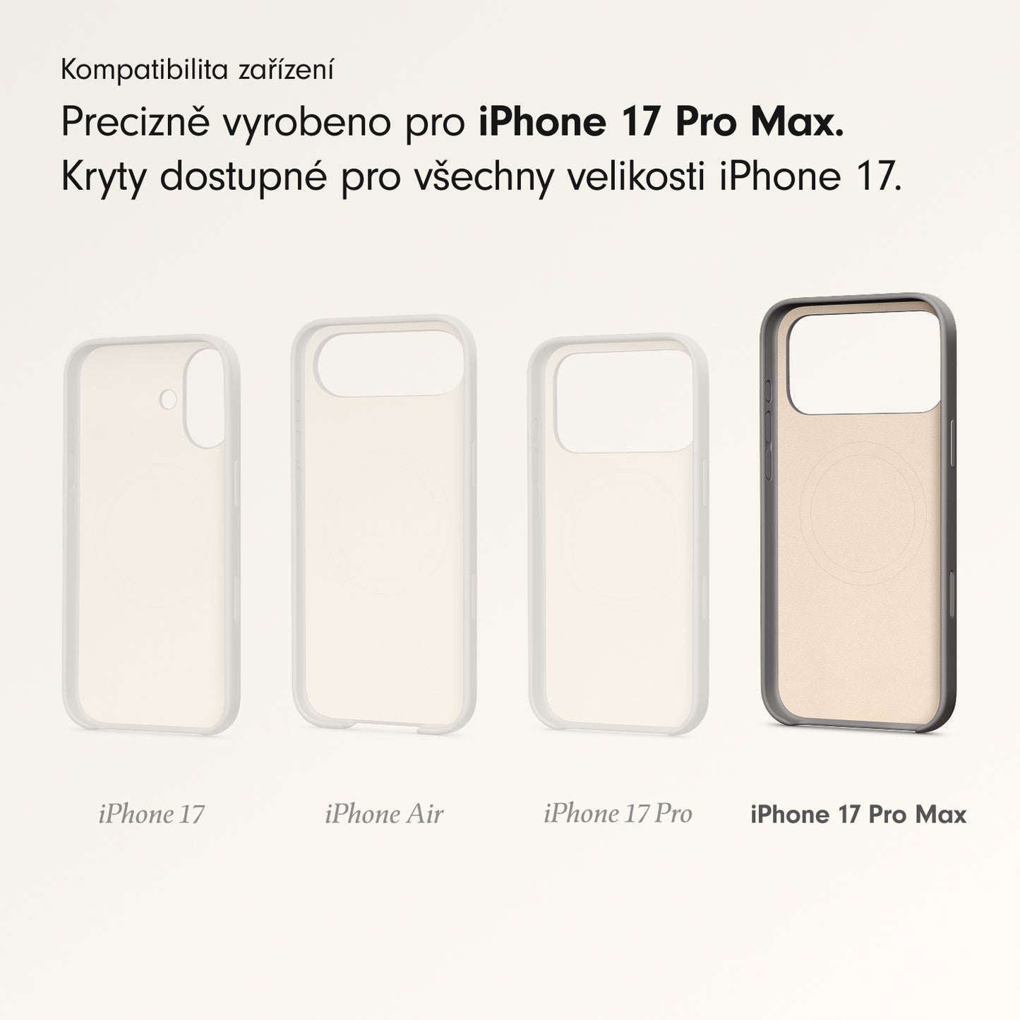 Kryt pro iPhone 17 Pro Max Beats s MagSafe a ovladačem fotoaparátu - granitově šedý - iSTYLE CZ