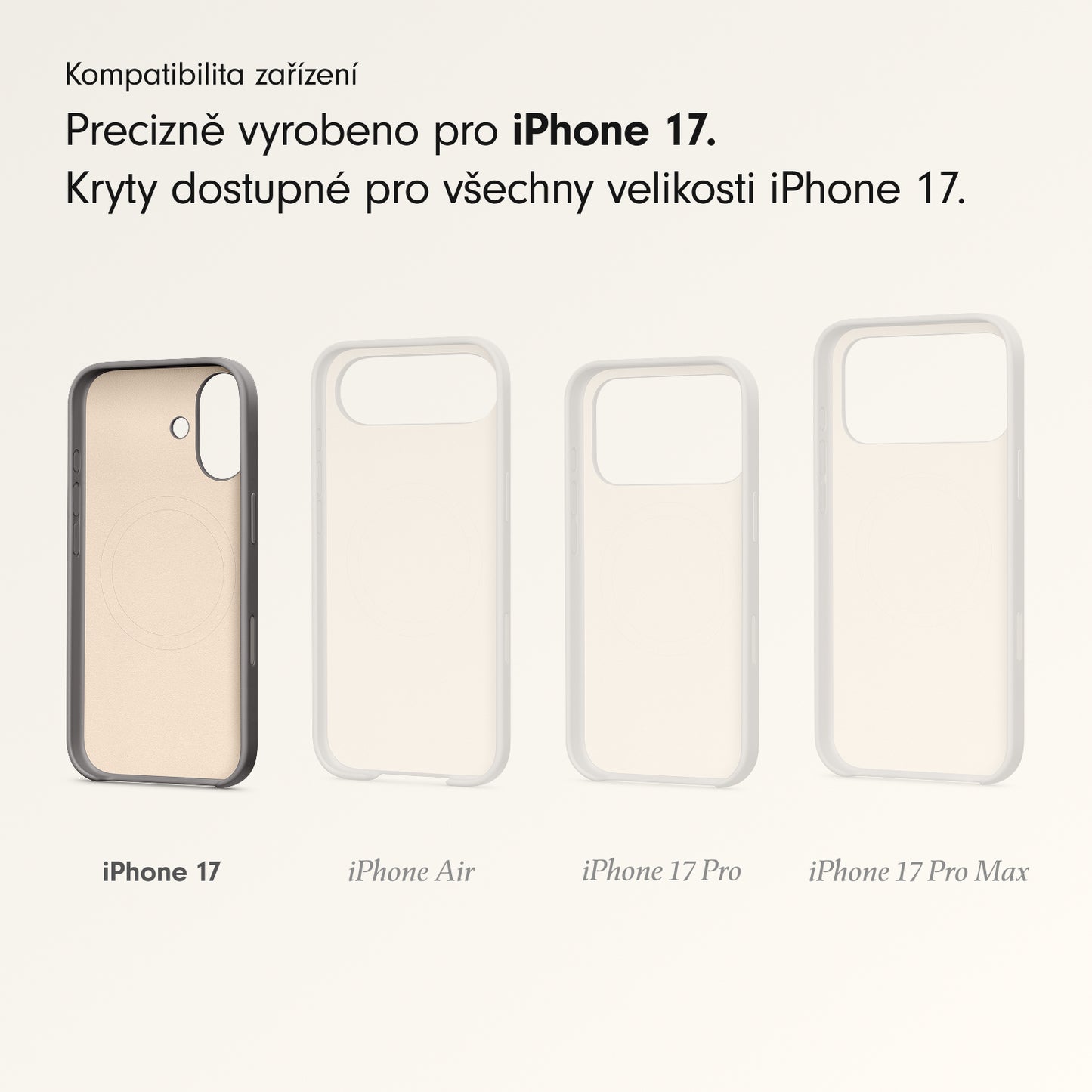 Kryt pro iPhone 17 Beats s MagSafe a ovladačem fotoaparátu - granitově šedý - iSTYLE CZ