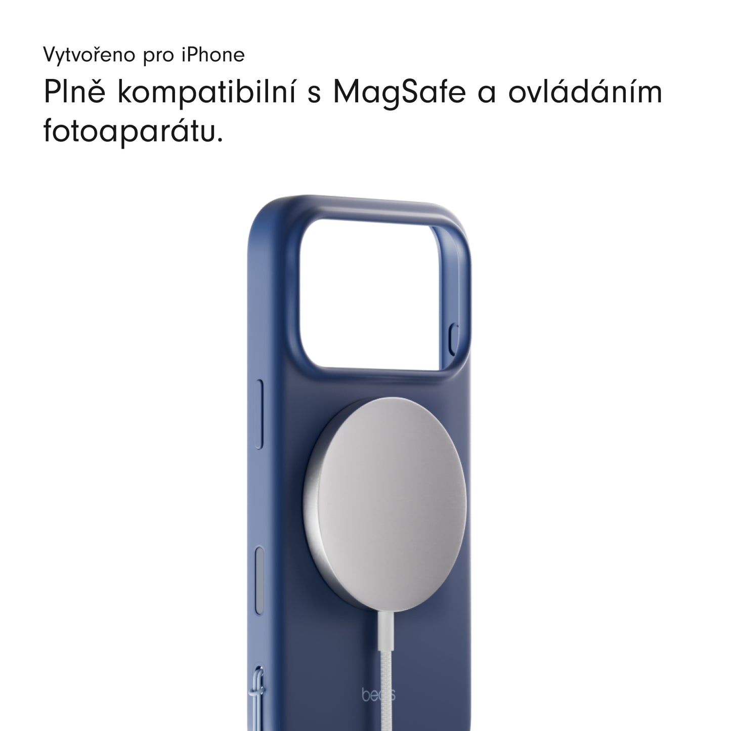 Kryt se stojánkem pro iPhone 17 Pro Beats s MagSafe a ovladačem fotoaparátu - hlubinně modrý - iSTYLE CZ