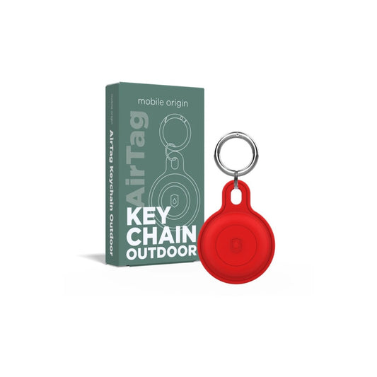 Přívěšek pro AirTag Mobile Origin Airtag Outdoor KeyChain - červený - iSTYLE CZ