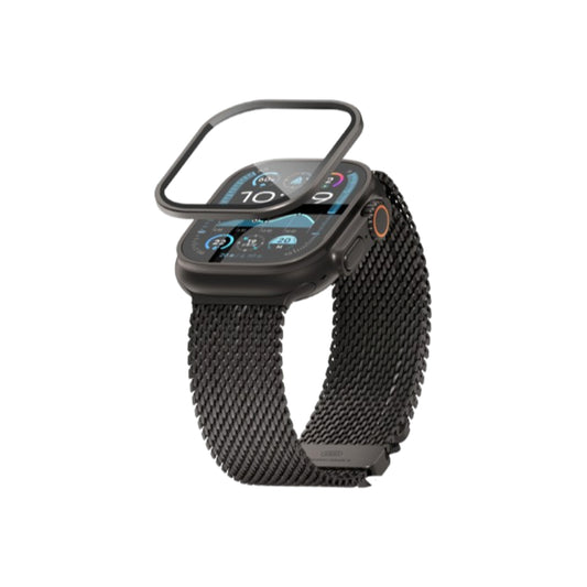 Ochranné sklo pro Apple Watch Ultra Blueo Sapphire & Titanium - černé - iSTYLE CZ