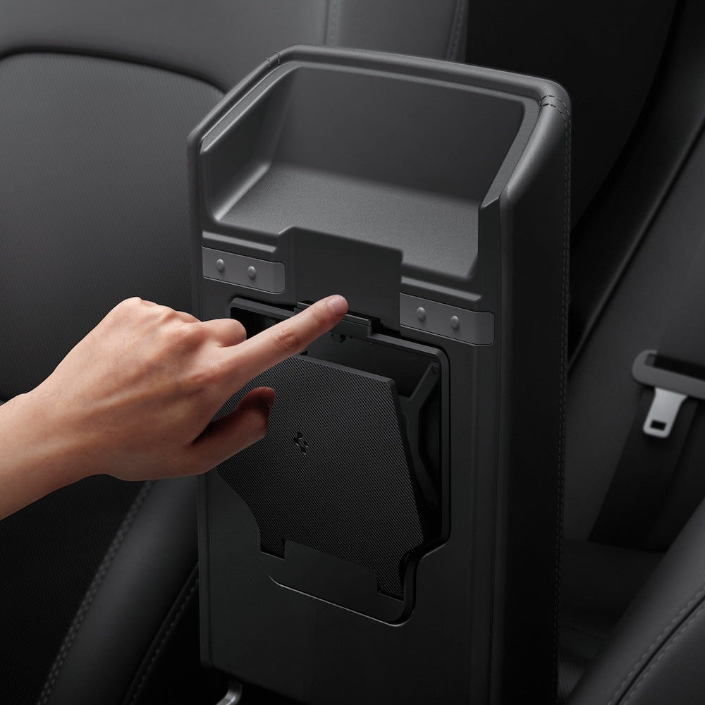 Velký skrytý úložný box Spigen Tesla Center Console Organizer Hidden Storage Box - černý - iSTYLE CZ