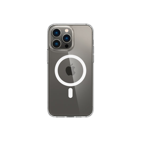 MagSafe kryt na iPhone 14 Pro Max Spigen Crystal Hybrid Mag - bílý - iSTYLE CZ