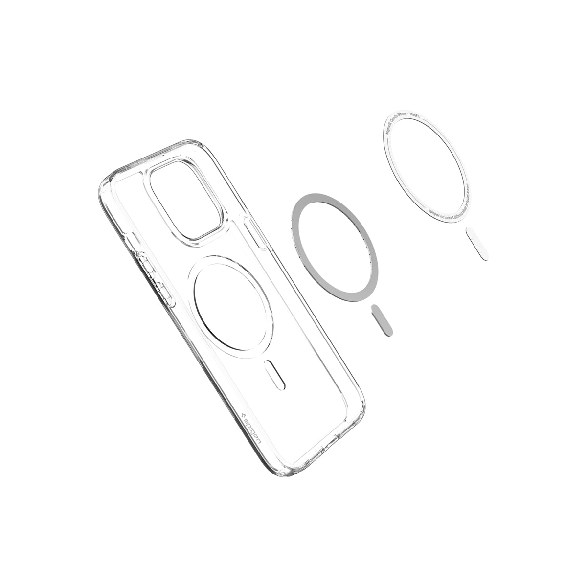 MagSafe kryt na iPhone 14 Pro Max Spigen Crystal Hybrid Mag - bílý - iSTYLE CZ