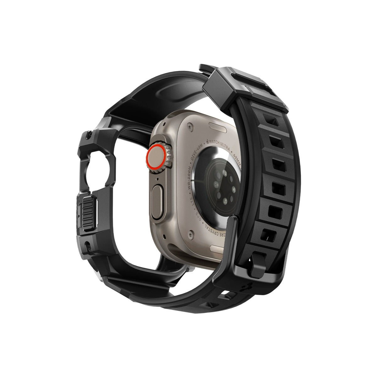 Řemínek pro Apple Watch Ultra 49 mm Spigen Rugged Armor Pro - černý - iSTYLE CZ