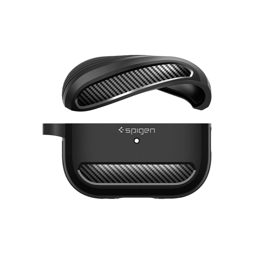 Obal pro AirPods Pro 2. gen Spigen Rugged Armor - černý - iSTYLE CZ