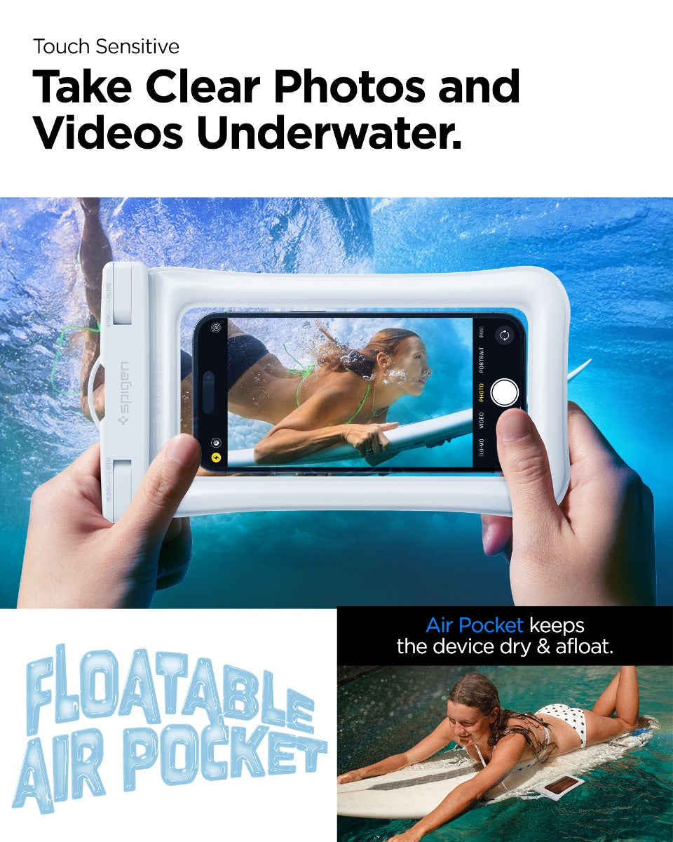 Vodotěsné plovoucí pouzdro Spigen Aqua Shield A610 - bílé - iSTYLE CZ