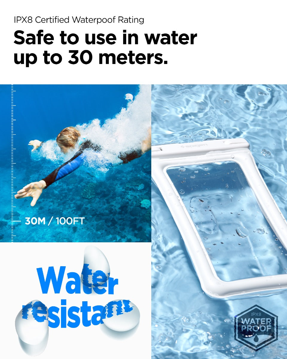 Vodotěsné plovoucí pouzdro Spigen Aqua Shield A610 - bílé - iSTYLE CZ