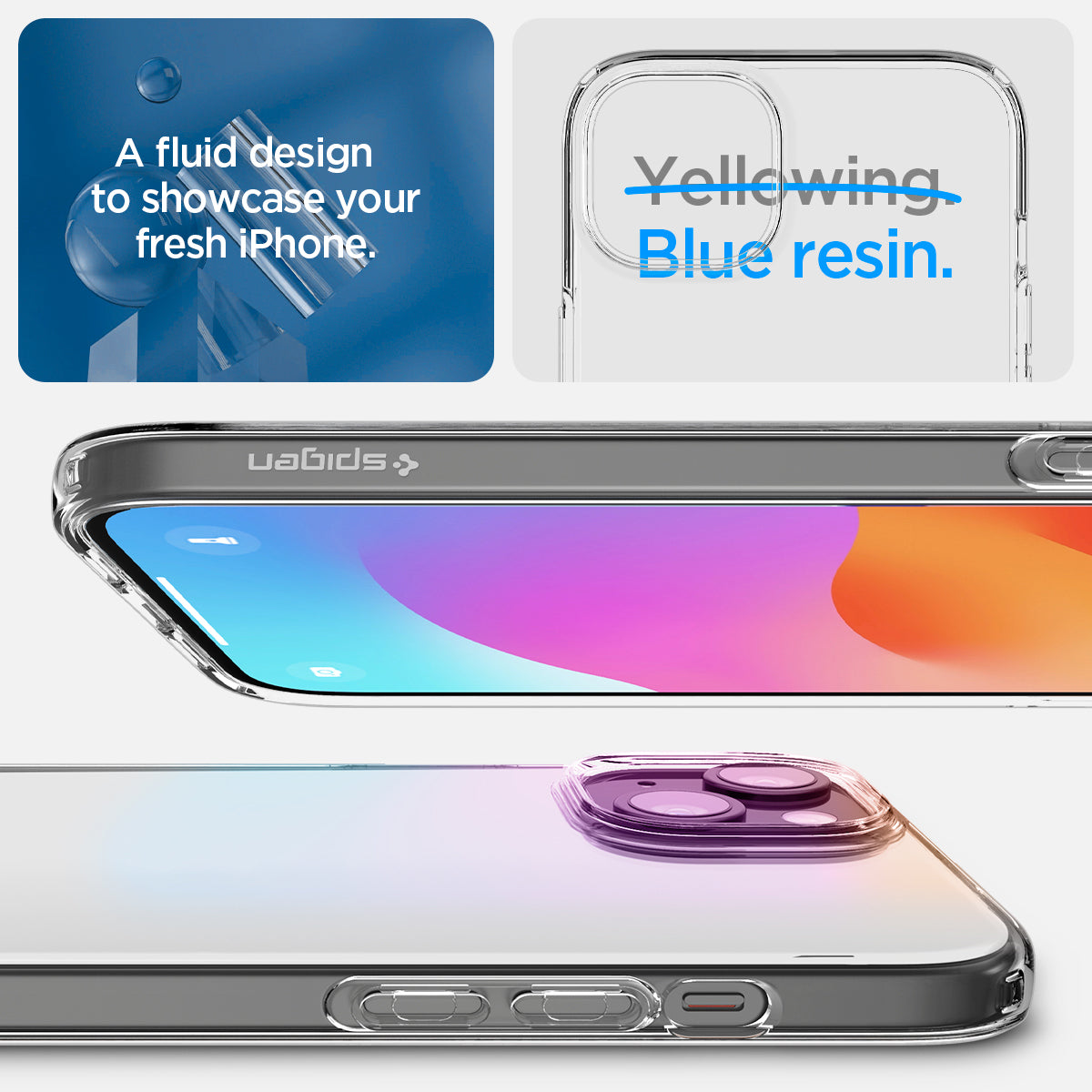 Kryt pro iPhone 15 Plus Spigen Crystal Flex - průhledný - iSTYLE CZ