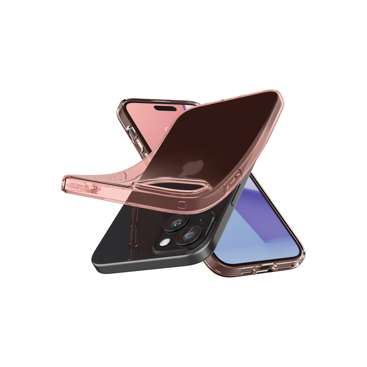 Kryt pro iPhone 15 Plus Spigen Crystal Flex - růžový - iSTYLE CZ
