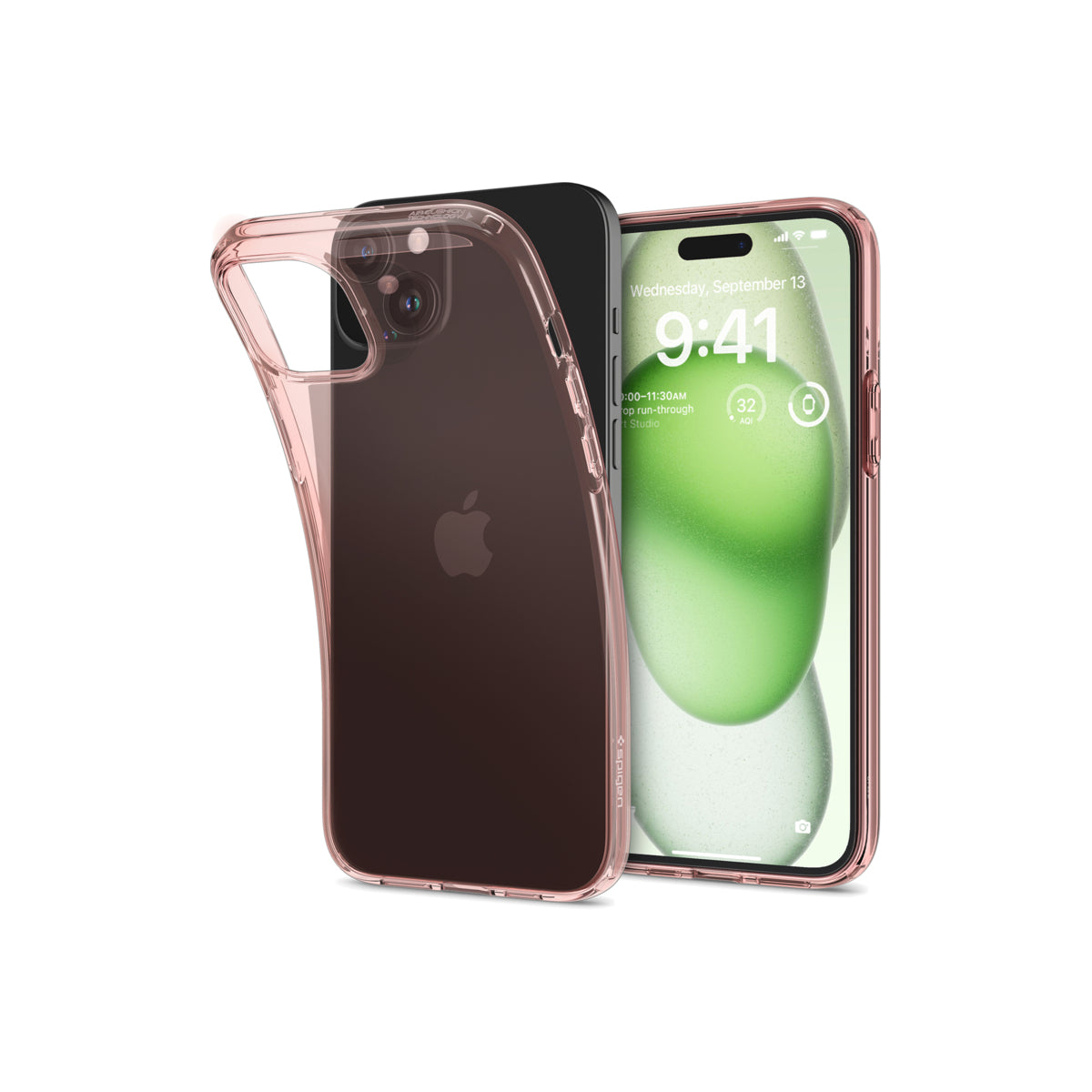 Kryt pro iPhone 15 Plus Spigen Crystal Flex - růžový - iSTYLE CZ
