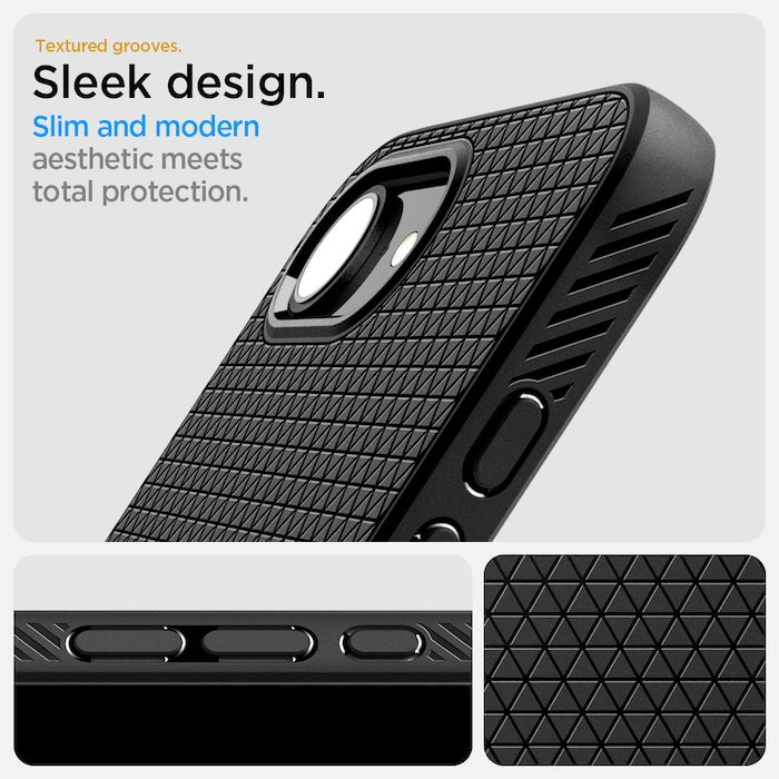 Kryt pro iPhone 16e Spigen Liquid Air - matně černý - iSTYLE CZ