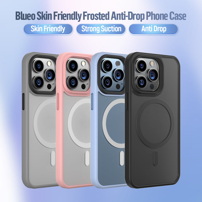 MagSafe kryt na iPhone 14 Pro Blueo Skin Friendly Frosted Case - černý - iSTYLE CZ