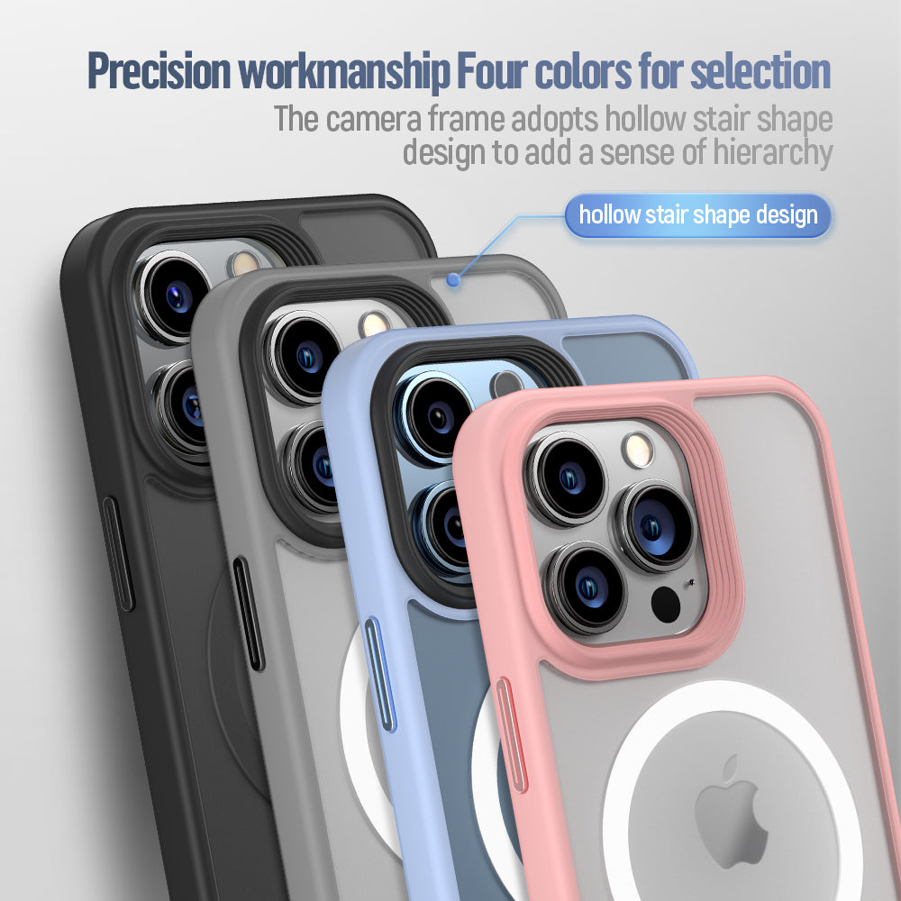 MagSafe kryt na iPhone 16 Plus Blueo Skin Friendly Frosted Case - šedý - iSTYLE CZ