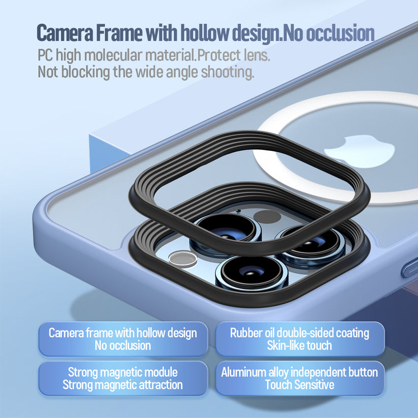 MagSafe kryt na iPhone 14 Pro Blueo Skin Friendly Frosted Case - černý - iSTYLE CZ