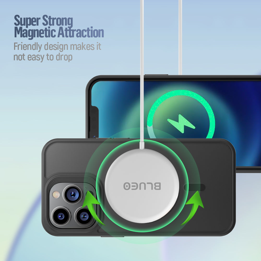 MagSafe kryt na iPhone 16 Plus Blueo Skin Friendly Frosted Case - šedý - iSTYLE CZ