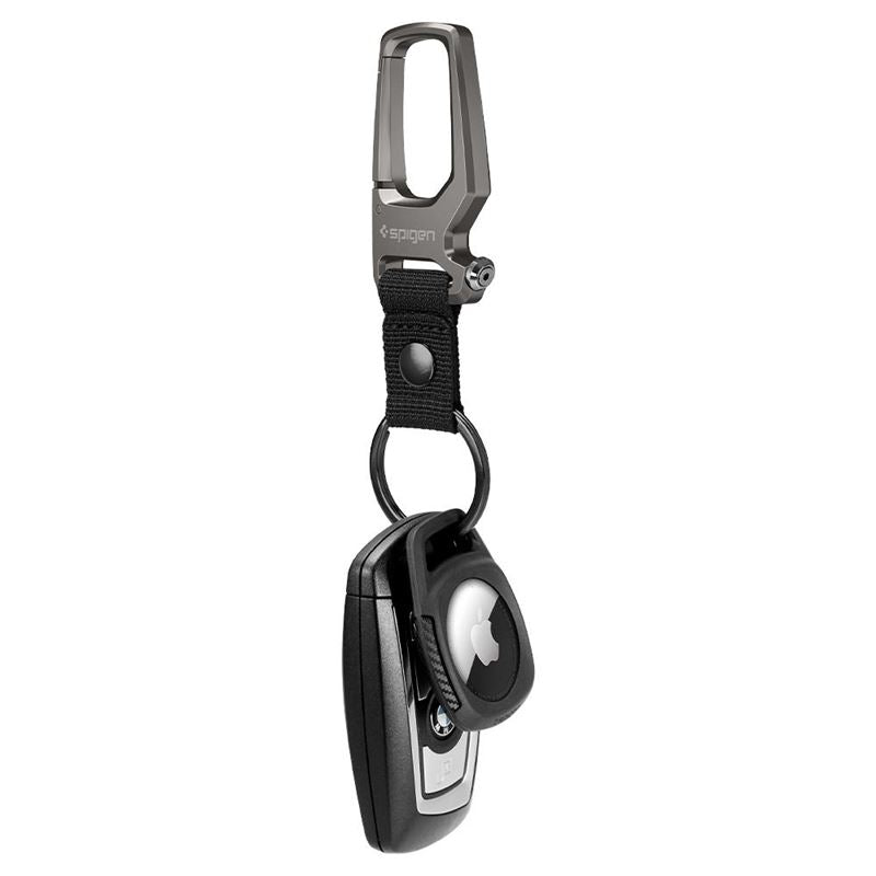 Pouzdro na AirTag Spigen Rugged Armor - černé - iSTYLE CZ