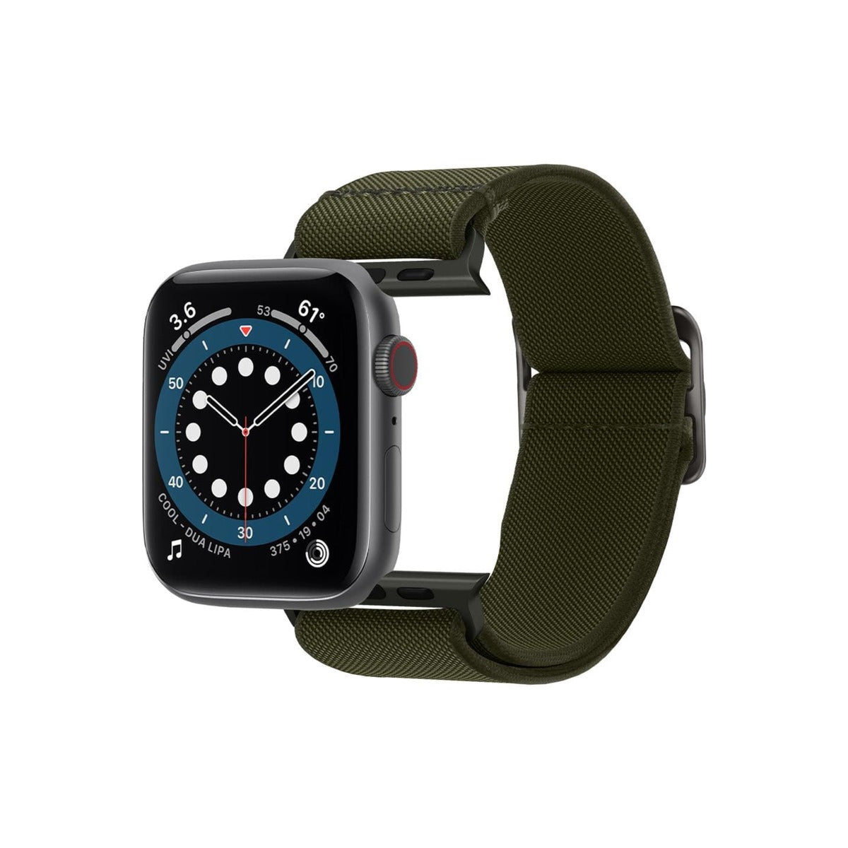 Řemínek pro Apple Watch 42/44/45/49mm Spigen Lite Fit - khaki - iSTYLE CZ