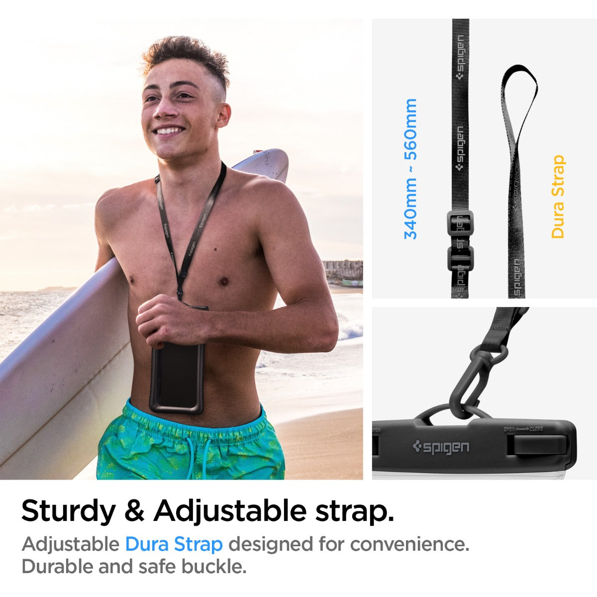 Vodotěsné plovoucí pouzdro Spigen Aqua Shield A610 - černé - iSTYLE CZ