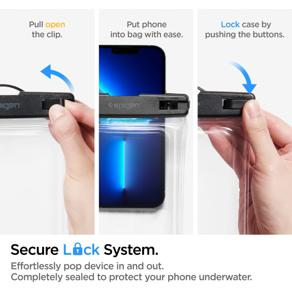 Vodotěsné plovoucí pouzdro Spigen Aqua Shield A610 - průhledné - iSTYLE CZ
