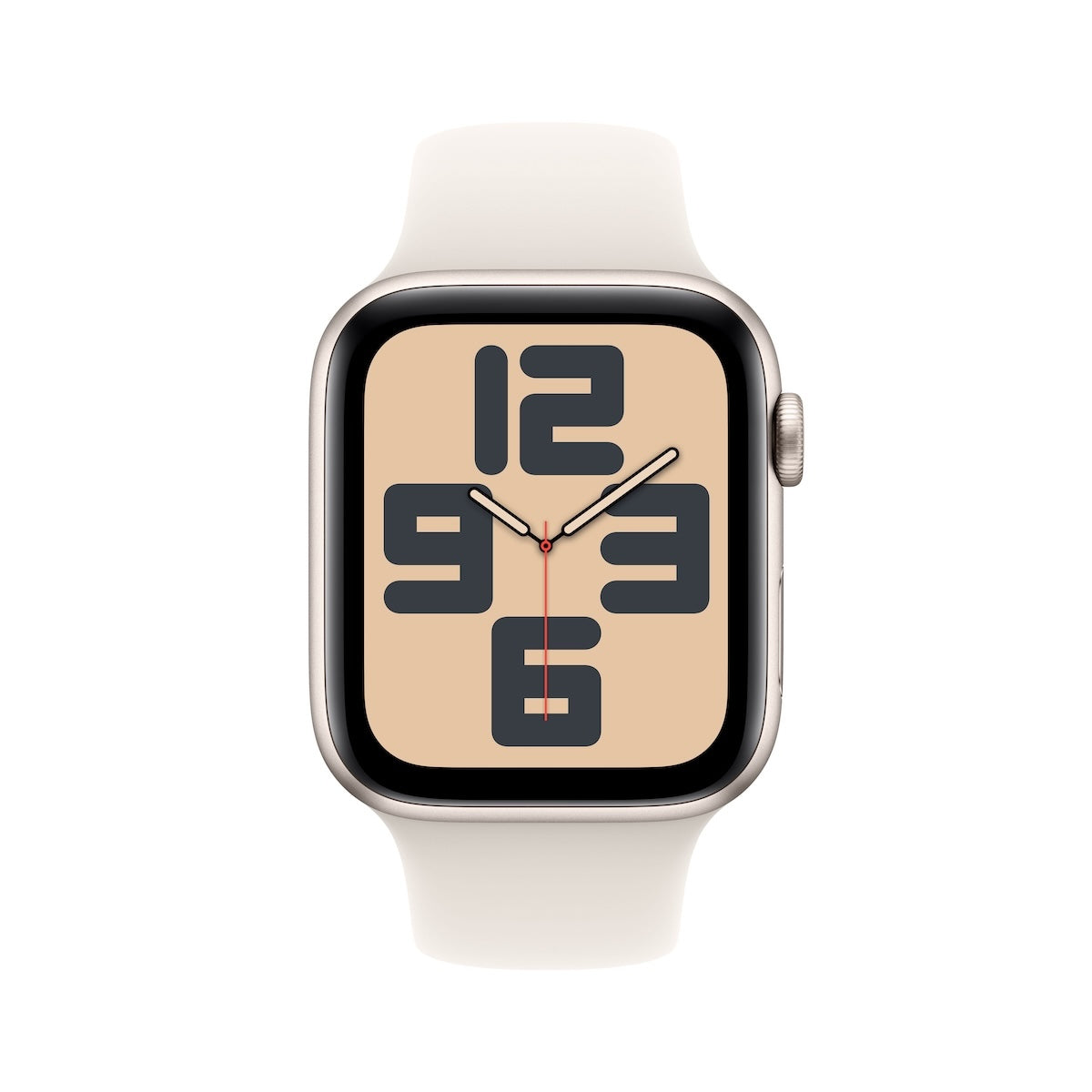 Apple Watch SE GPS 40mm hvězdně bílé hliníkové pouzdro s hvězdně bílým sportovním řemínkem - S/M (otevřený) - iSTYLE CZ