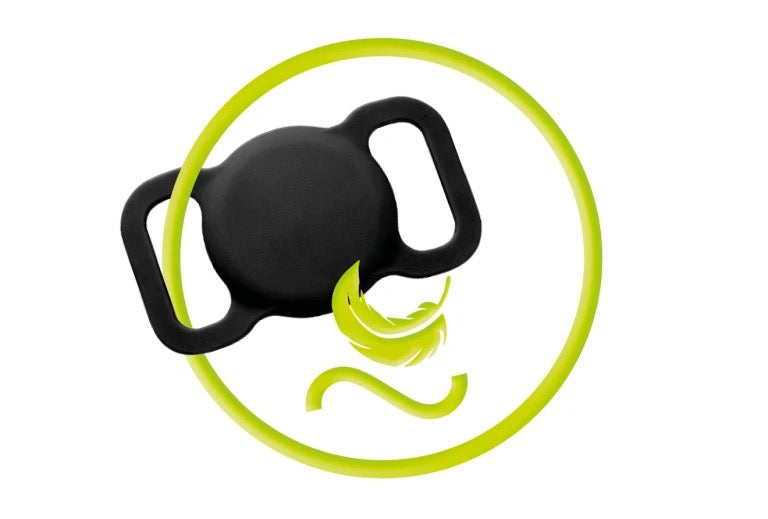 Obojek pro mazlíčky s držákem na AirTag Mobile Origin - černý - iSTYLE CZ