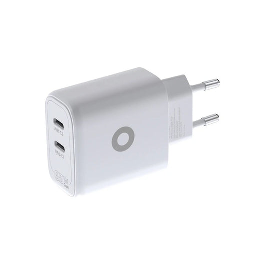 65W adaptér Mobile Origin GaN Dual USB-C Charger MO19 - bílý - iSTYLE CZ