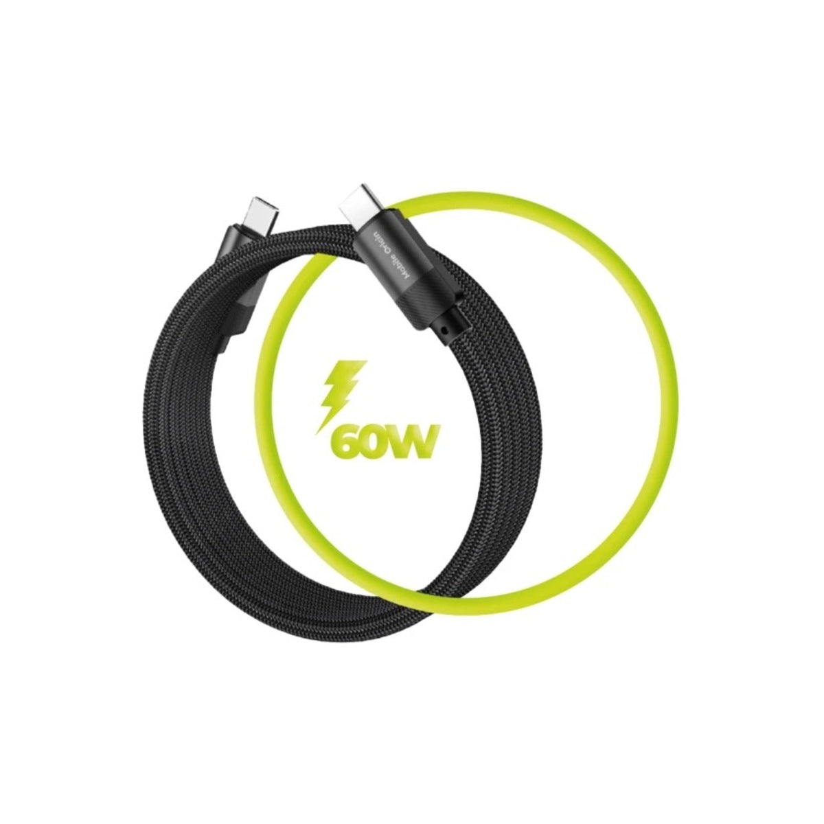 Magnetický 27W nabíjecí kabel Mobile Origin Original Cable USB-C / USB-C 1m - černý - iSTYLE CZ