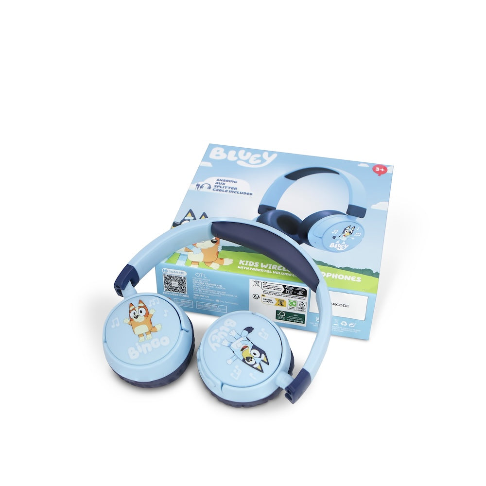 Dětská bezdrátová sluchátka OTL Bluey Kids - modrá - iSTYLE CZ