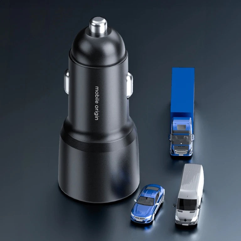 Nabíječka do auta Mobile Origin Car Charger 60W USB-C a USB-A - iSTYLE CZ