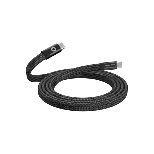 Magnetický 60W nabíjecí kabel Mobile Origin Original Flat Cable USB-C / USB-C 1m - černý - iSTYLE CZ