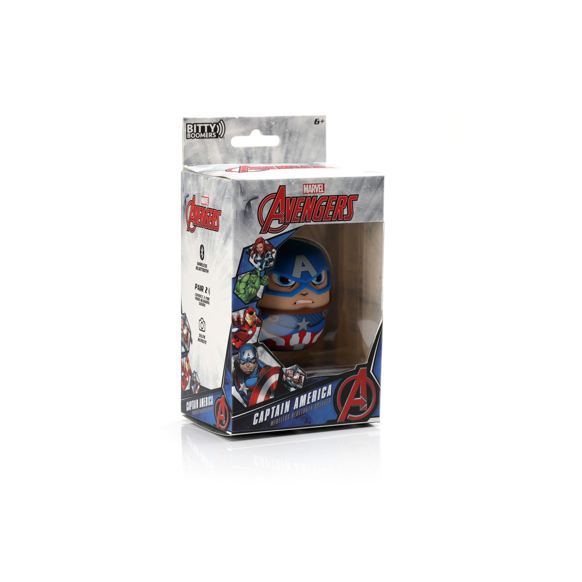 Bezdrátový reproduktor Marvel Captain America Bitty Boomers Bluetooth Speaker - iSTYLE CZ