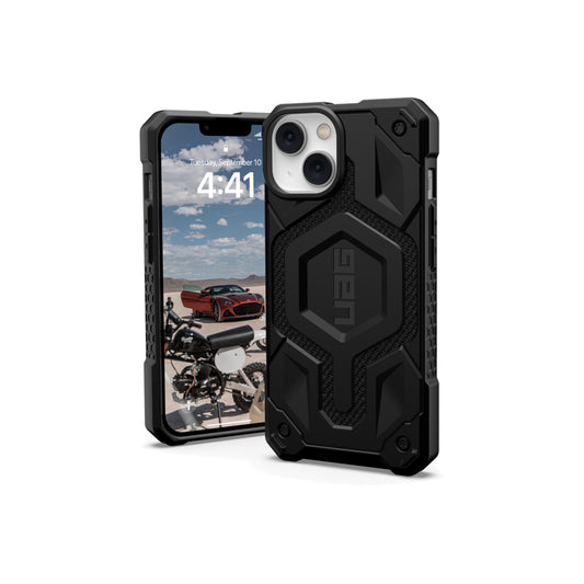 Kryt na iPhone 14 UAG Monarch Pro Kevlar MagSafe - černý kevlar - iSTYLE CZ